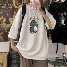 Q11037-P30春夏季七分袖t恤男大码五分袖男短袖中袖，男装T恤，电商A040