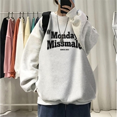 380克重磅复合圆领卫衣FY379-P35同步450克加绒圆领卫衣P40，男装卫衣，星座610B-1