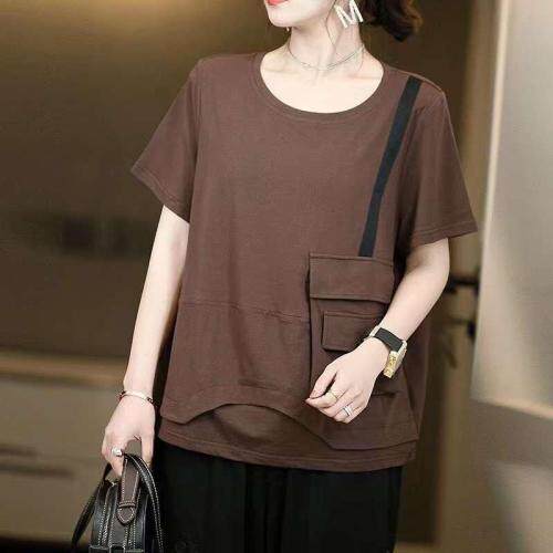 针织口袋织带小衫上衣，女装，欧奢曼ST