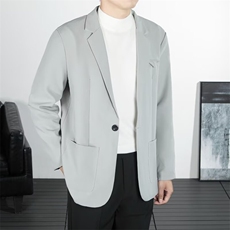休闲西服外套男生秋冬季韩版潮流商务百搭港风ins痞帅小西装外套，男装西服套装，星座1013