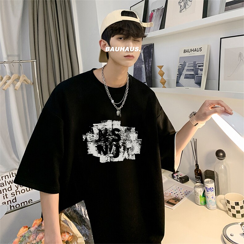 量大优供视频220克美式短袖t恤T2952得物直播有280克品质,男装T恤,电商A486