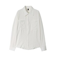 轻熟风高级感垂感褶皱长袖衬衫男韩版衬衣CS0769-P45，男装衬衫，星座308B-2