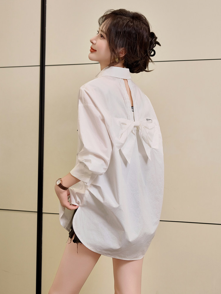 2026春装新款长袖衬衫女设计感宽松衬衣外穿上衣,女装衬衫,梦懿尔