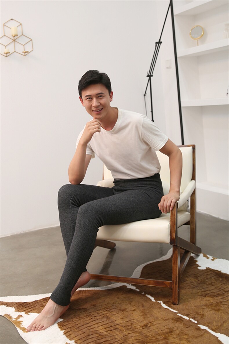 新款男士加厚保暖裤细条纹设计柔软舒适适合冬季穿着男装,男装休闲裤,金牧歌羊绒裤