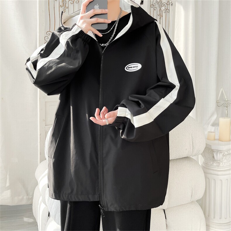 JK9012/P70春装现货新款两面服夹克男防水冲锋衣大码外套两面穿,男装夹克,电商A141
