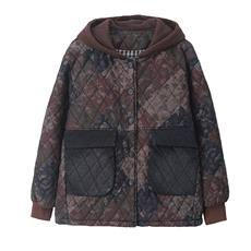 时尚保暖棉服女冬季新款加厚短款外套宽松显瘦连帽棉衣，女装棉衣/棉服，悦见她