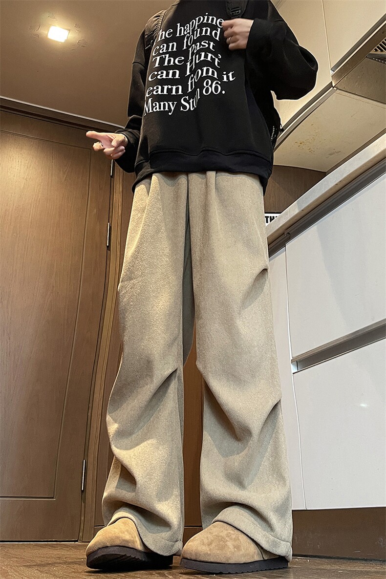 加绒加厚灯芯绒休闲裤K841特P45控78加绒K8410特P55,男装休闲裤,电商A309
