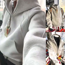 抖音得物高品质二开26春装重磅宽松结构拉链设计高领连帽卫衣W76，男装卫衣，电商A486