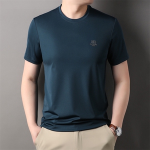 夏季清凉透气休闲时尚圆领男短袖夏季青年百搭T恤上衣HP96601-P45图片