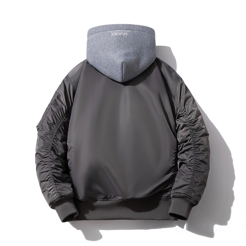 现货4色秋冬带帽情侣外套飞行服外套棉服夹克,男装棉衣,电商A105