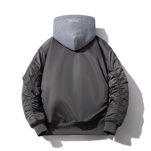 现货 4色秋冬带帽情侣外套飞行服外套棉服夹克图片