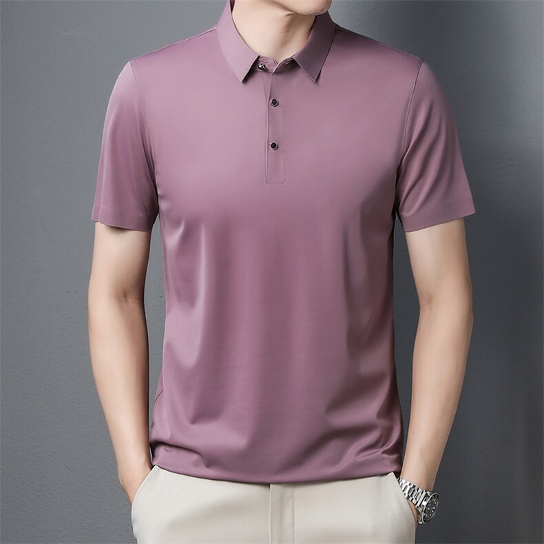 AD6131钱塘2020-3夏季男士翻领短袖精品无痕T恤P78图片