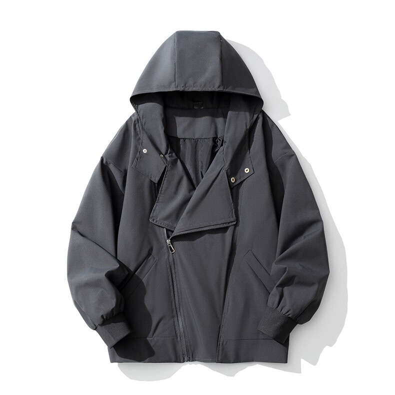 三种穿法白底双拉链机能风夹克男：聚酯纤维JK77977P85控138，男装夹克，星座226-1