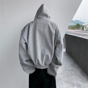 连帽垫肩卫衣男美式复古oversize情侣装秋款外套潮 CY43-P58图片
