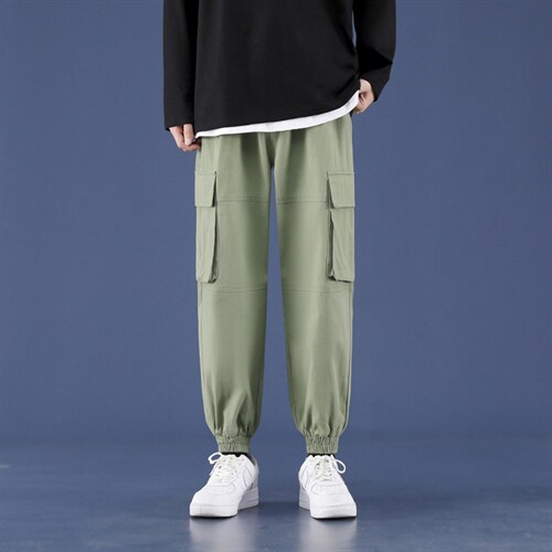 潮流百搭2021休闲工装大口袋九分裤1289-特批：40，男装休闲裤，星座718-1