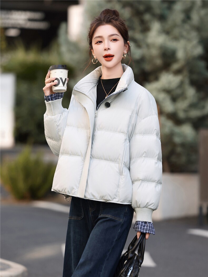 2025冬装新款时尚保暖优雅范羽绒服,女装羽绒服,鑫鑫格