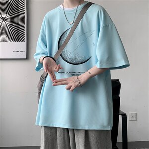 HT73246-P22 华夫格t恤男短袖男大码五分袖 大皂风图片