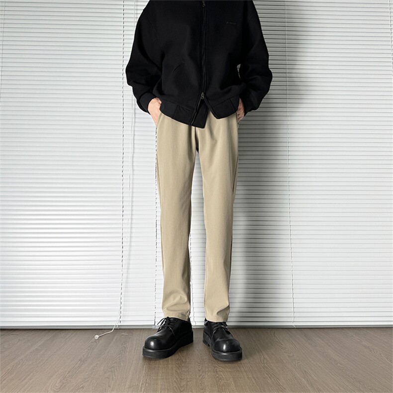 秋季垂顺抗皱弹力休闲裤商务修身款长裤610A-1-K821-P55,男装休闲裤,星座610A-1