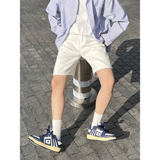 特批P38无差价潮牌ins百搭直筒五分牛仔裤夏季街头男女短裤K006，男装牛仔裤，星座1013-6