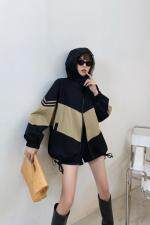 拼色风衣，女装风衣，MZ 原创