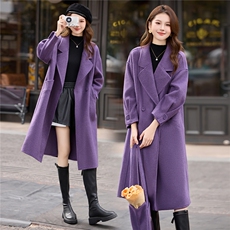 现货手工缝制冬季保暖新款时尚气质通列舒适街头大西装双面呢大衣，女装双面呢大衣，丽美静依
