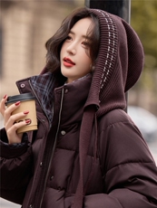 2026年冬季90白鸭绒羽绒服保暖常规有帽可拆厚款韩版网红通勤简约，女装羽绒服，众宇琦