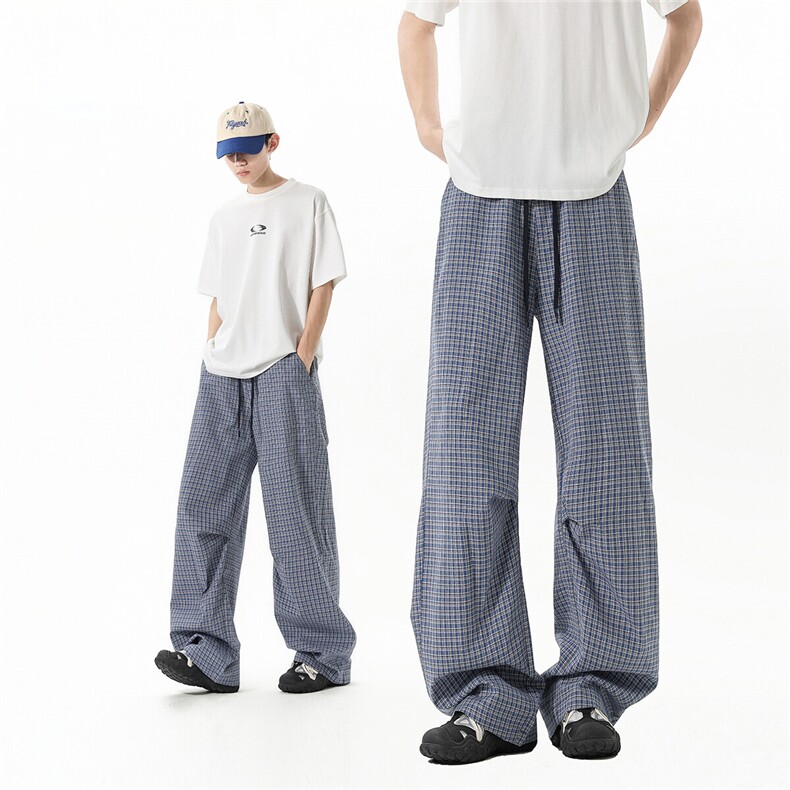 XZ707-KZ7062-P65-限价88格纹休闲裤，男装休闲裤，星座707