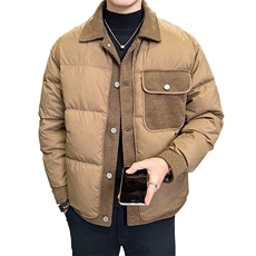 标90白鸭绒店主风新款翻领保暖羽绒服时尚潮流外套YR8322-P160，男装羽绒服，电商A413