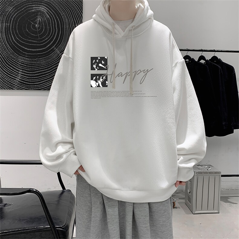 连帽卫衣男大码胖子帽衫大号运动服WY2431-P35图片
