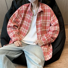 春秋新款男士复古燕尾小香风编织衬衫网红夹克外套男JK567/P52，男装夹克，星座506