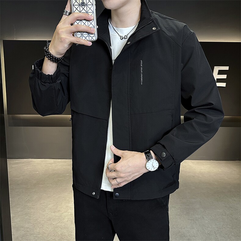 JK991-P752025秋季新款男士牛仔外套时尚百搭青年夹克上衣,男装工装外套,星座507A（原星座306B-2）