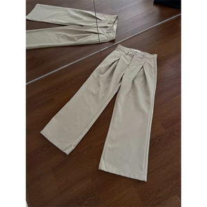 美式复古街头痞帅cleanfit休闲裤男宽松直筒微喇西裤潮LB0377-P55图片