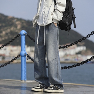 潮流牛仔裤宽松直筒高街美式男款KZ517 P50,男装牛仔裤,电商D325