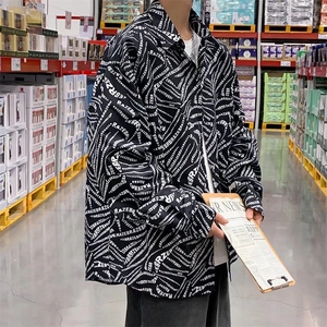 长袖衬衫春款男港风潮流C024P32图片