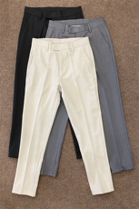 2025秋季新款长裤刺绣休闲长裤三色97%涤纶，3%氨纶DB258特批P45，男装休闲裤，电商B368