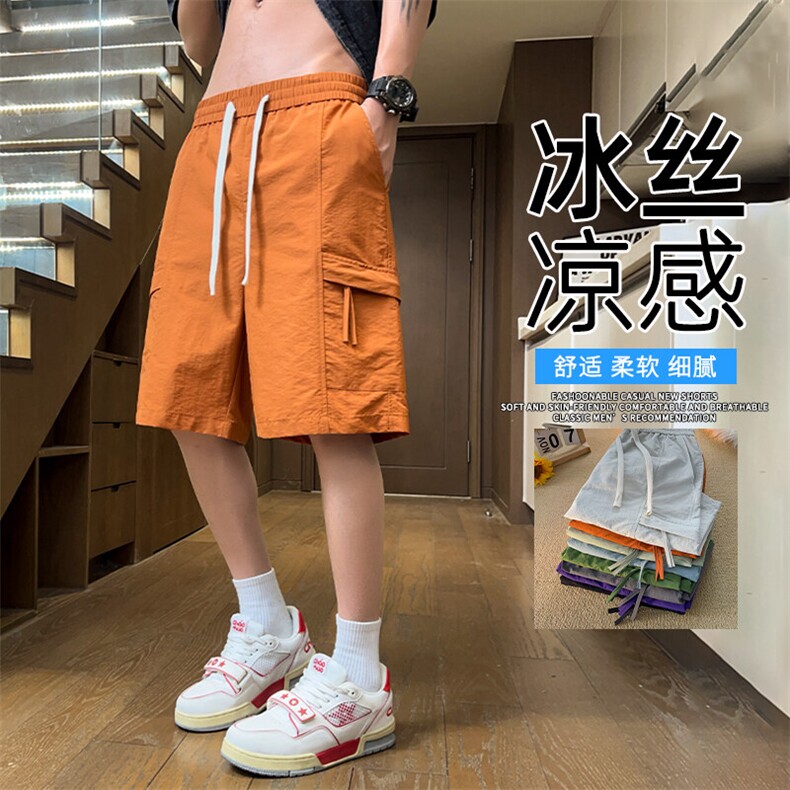 抖音品质短裤男夏季薄款男生宽松五分裤A146-GY252特p22量大优,男装牛仔裤,HDA146