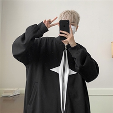 24春秋款美式撞色320G华棉飞行棒球服男女夹克外套XJ273-P70控98，男装卫衣，电商B370