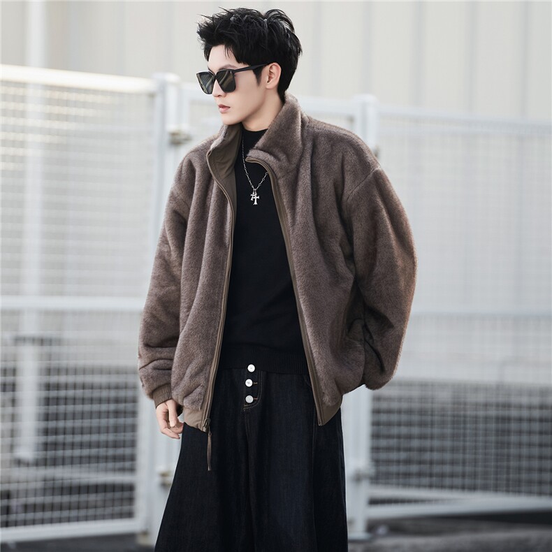 M-3XLB3539899P178卡2025新款男士冬季双面可穿座山雕棉服男，男装棉衣，电商B353