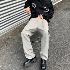 8XL-M特大码休闲百搭垂坠感西裤直筒宽松长裤西装裤男K926P55，男装休闲裤，电商D206-1