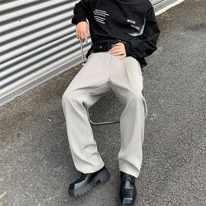 8XL-M 特大码休闲百搭垂坠感西裤直筒宽松长裤西装裤男K926P55图片