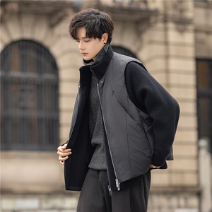 立领拼接羽绒服男士外套白鸭绒韩版潮流加厚冬装F5523-P455控798图片