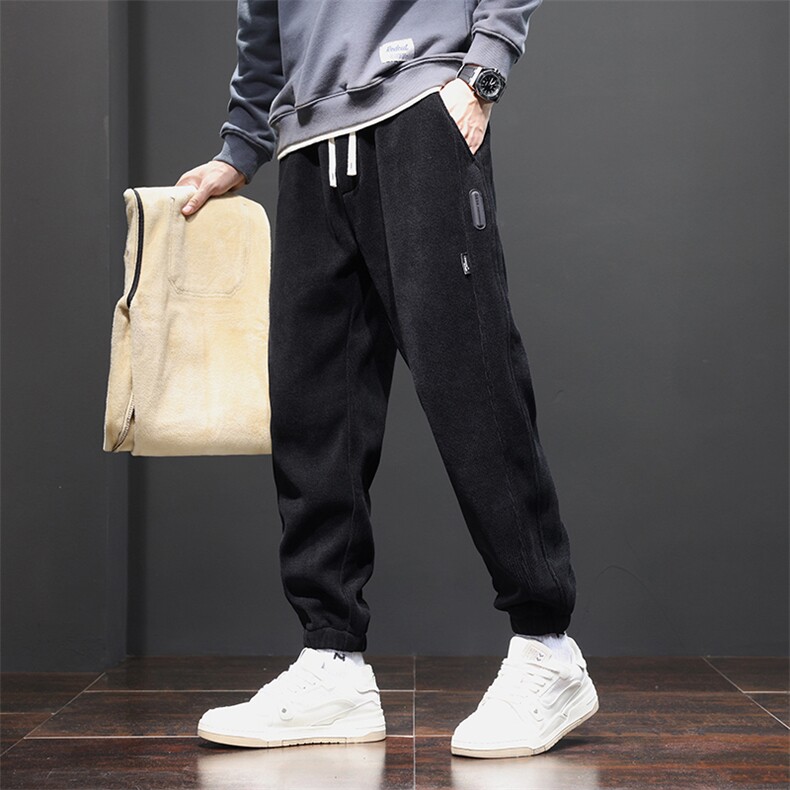 新款性价比束脚宽松百搭裤港风潮牌显高显瘦舒适A068-Y1K16-TP55，男装休闲裤，电商A068