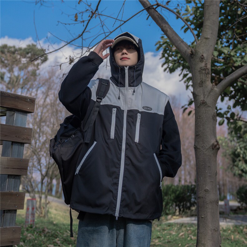 23秋季冲锋衣连帽马甲男拉链外套夹克MJM271-P80控108，男装背心/马甲，电商B370