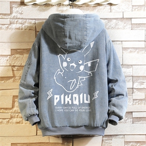 NM53078-P140 牛仔外套男大码加厚加绒衣男羊羔毛服男 砖墙图片
