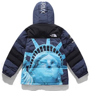 2021新款男女冲锋衣冬季新款自由女神像情侣外套 A436-895图片