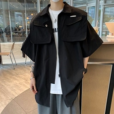春夏季新款衬衫潮流慵懒男方领衬衫E027P50，男装衬衫，星座1116-2