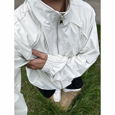 档口现货~白灰色男女夏季立领结构设计感速干防晒外套F25217批58，男装防晒衣，星座1004-6