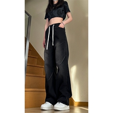 春季新款港风美式高街抖音品质休闲牛仔裤潮XZ213-NZ335-P60控78，男装牛仔裤，星座213