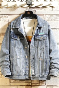 jk820-p85-限价128砖墙牛仔夹克肥仔秋款量足印花大码,男装夹克,星座103A