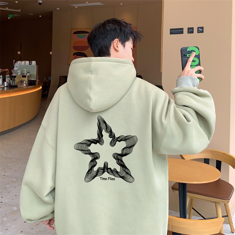 ！连帽圆领卫衣男装港风帽衫男 LM174-P35图片